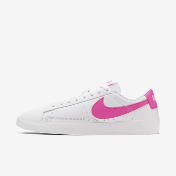 Nike Blazer Low LE - Sneakers - Hvide/Fuchsia | DK-63866